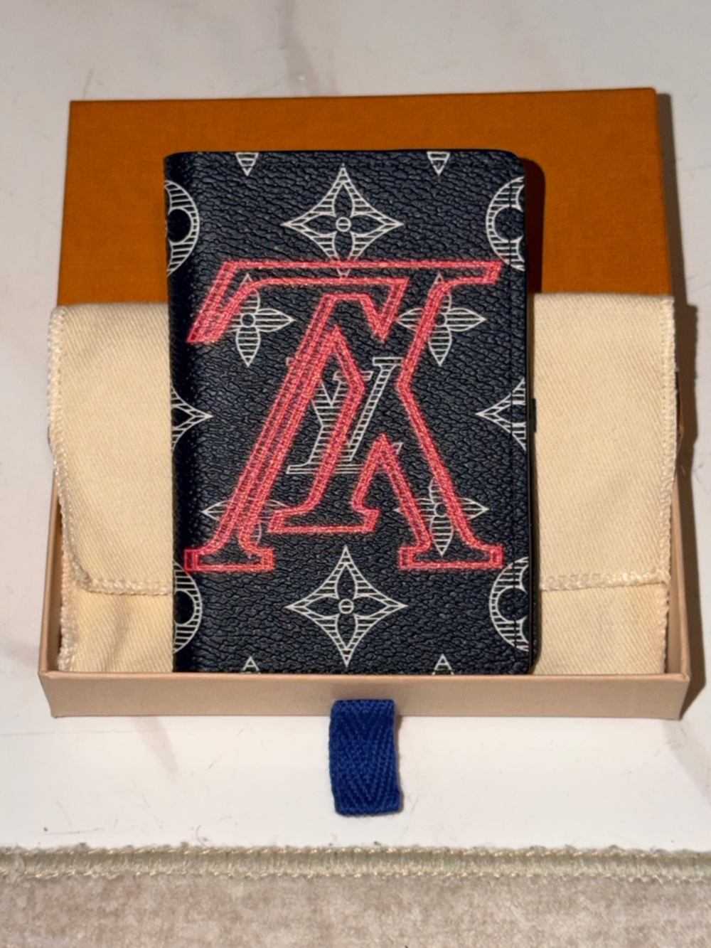 New Authentic Louis Vuitton Monogram Ink Upside Down Pocket Organizer